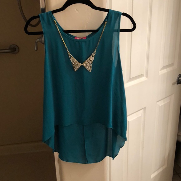 Shasa Tops - Teal/jade green top